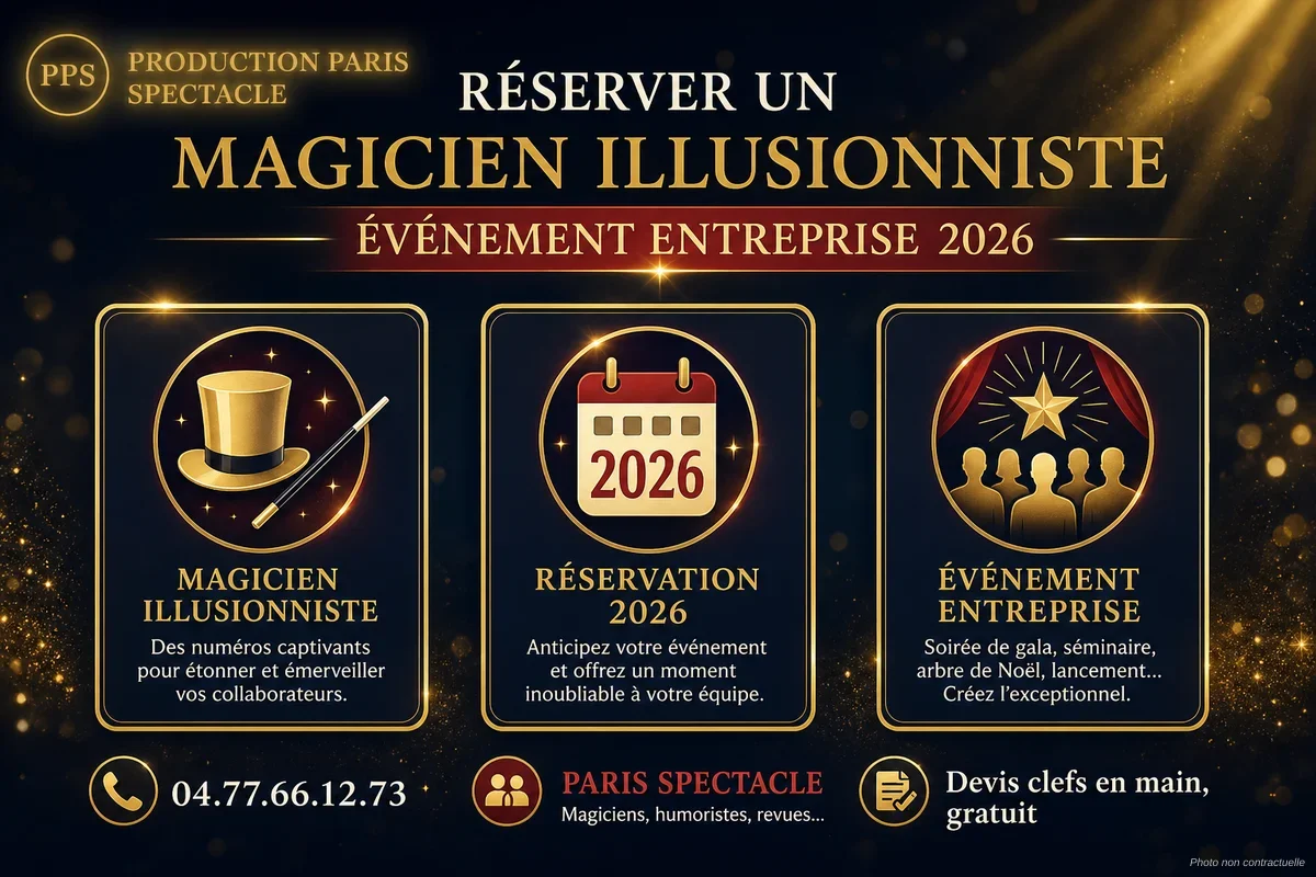 Magicien illusionniste réalisant un tour de cartes devant des spectateurs lors d'un événement entreprise