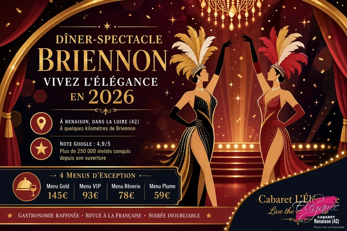 Dîner-spectacle Briennon : vivez l'Élégance en 2026