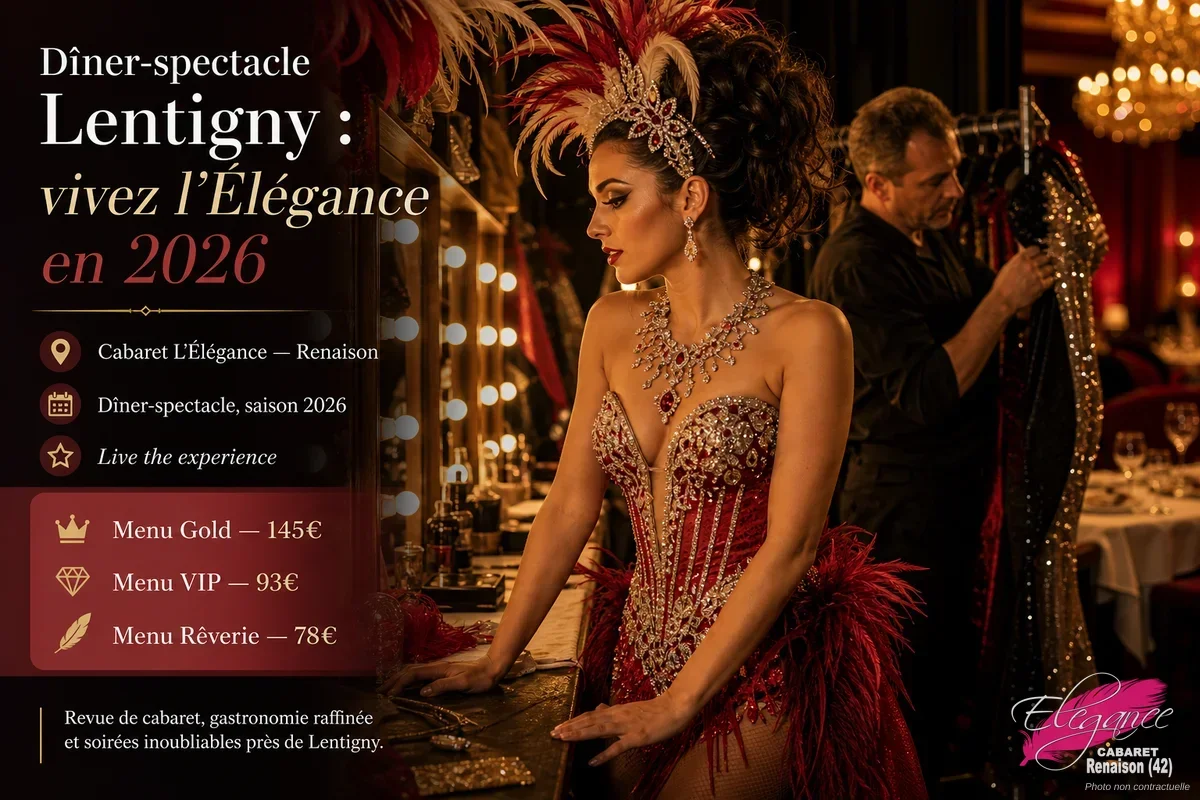 Dîner-spectacle Lentigny : vivez l'Élégance en 2026