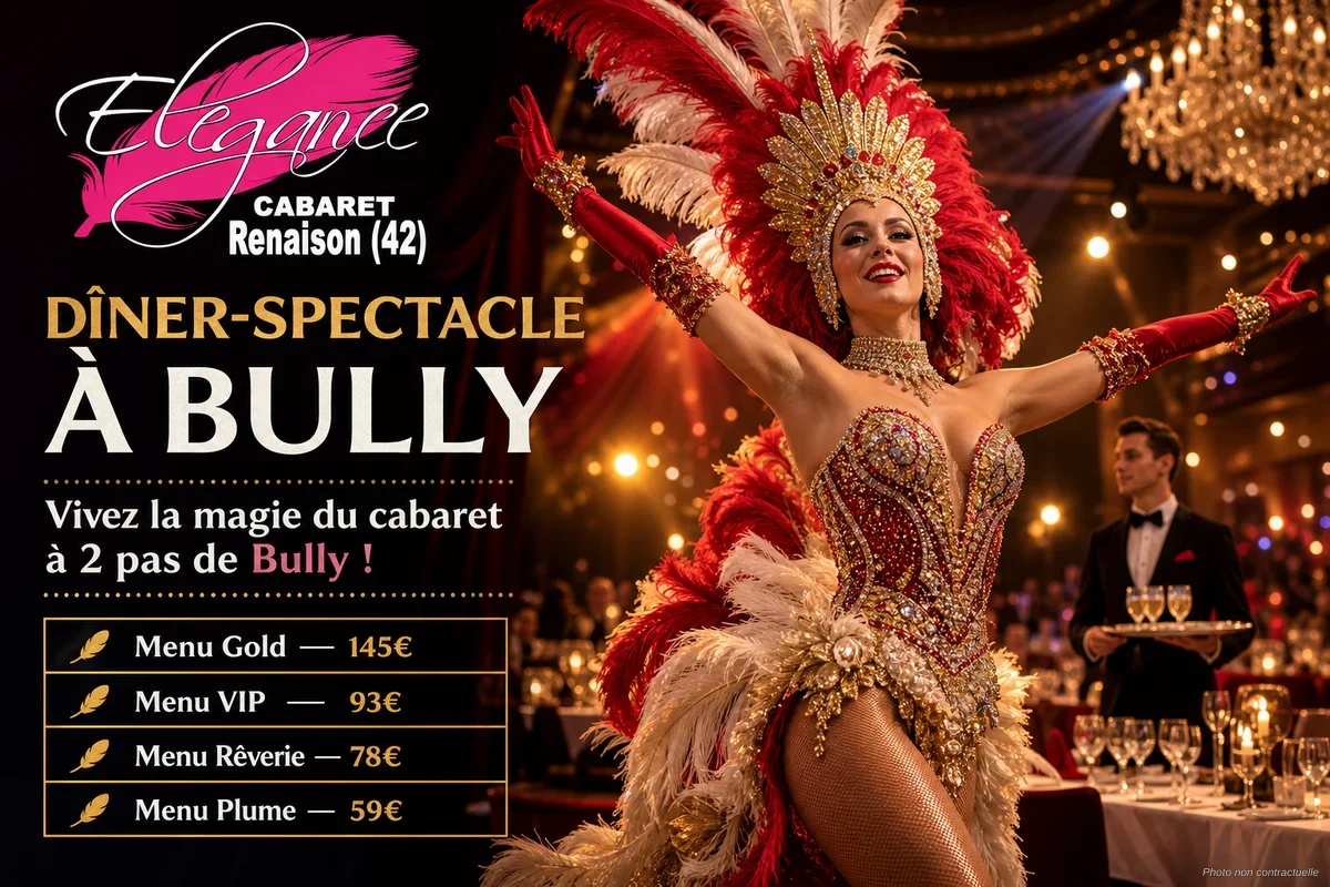 Dîner-spectacle à Bully : Cabaret L'Élégance