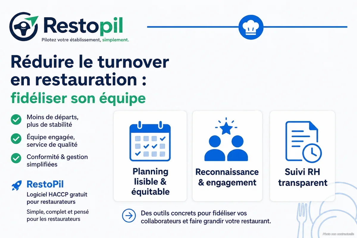 Gérant de restaurant stressé devant des plannings papier et des contrats non signés