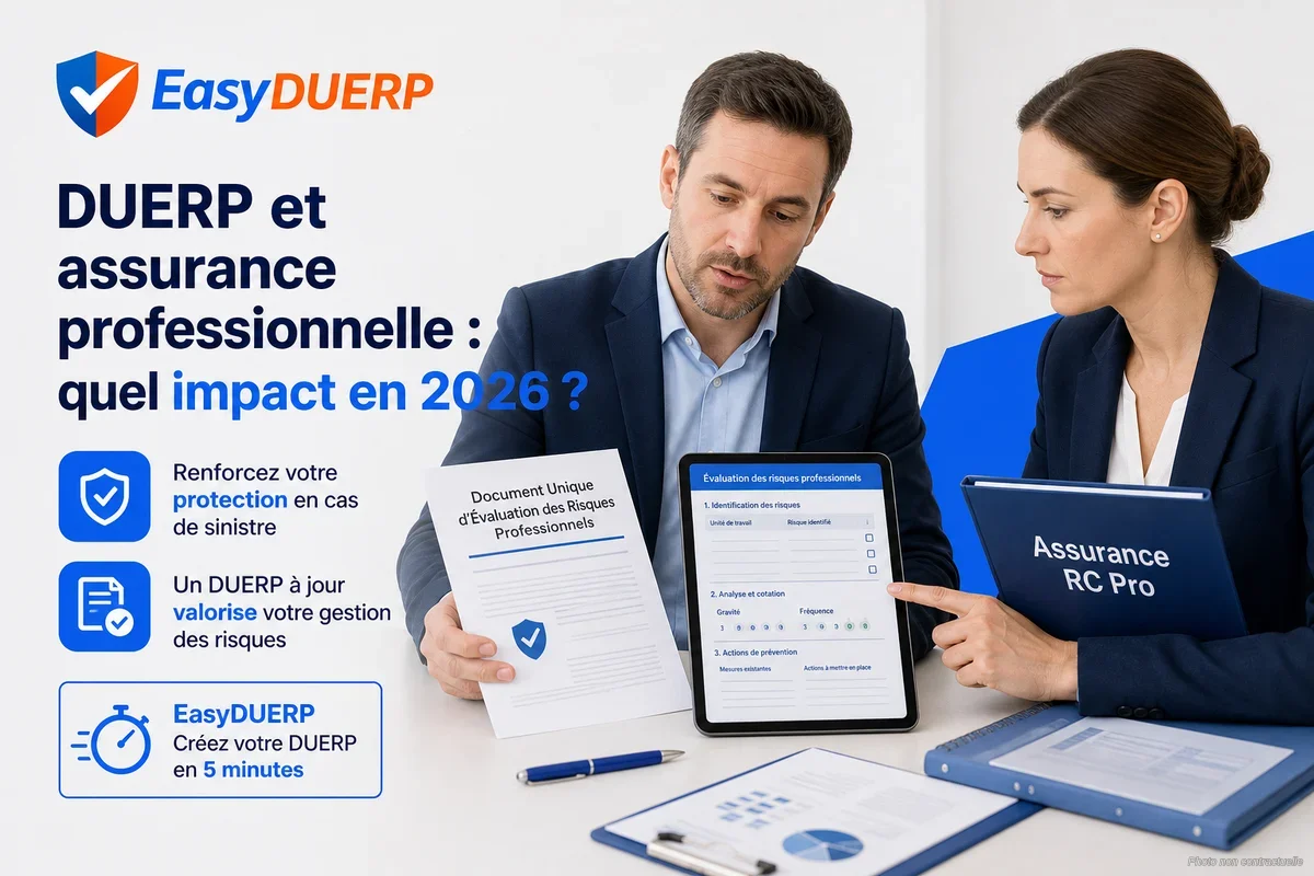 DUERP et assurance professionnelle : quel impact en 2026 ?