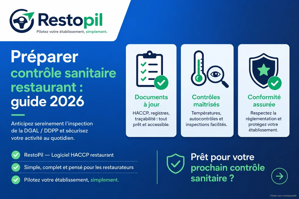 Inspecteur sanitaire vérifiant les documents HACCP dans la cuisine d'un restaurant