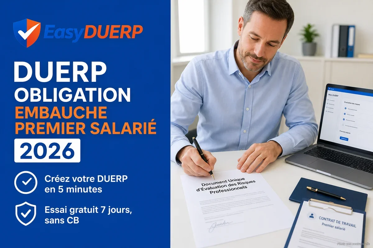 DUERP obligation embauche premier salarié 2026