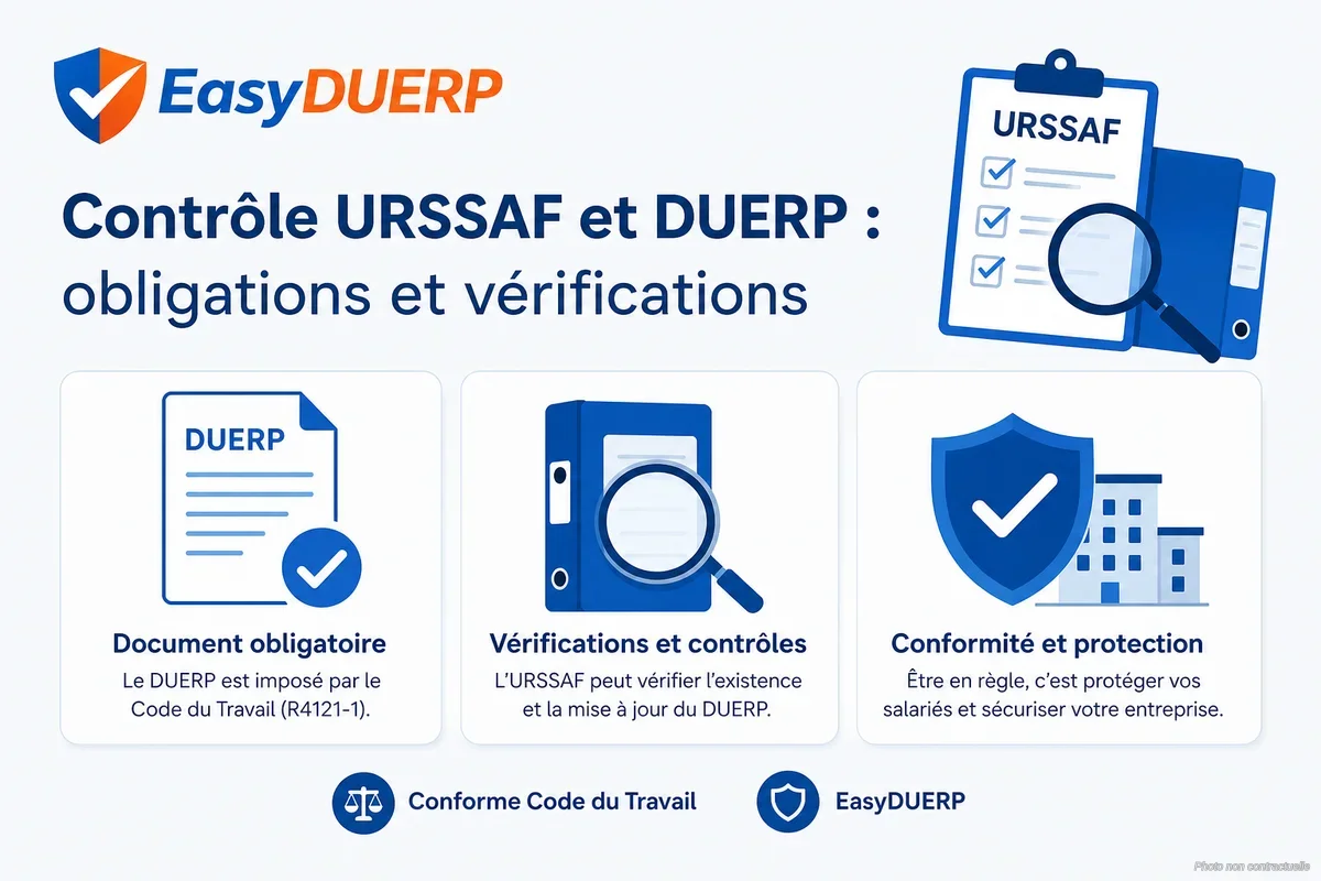 Contrôle URSSAF et DUERP : obligations et vérifications